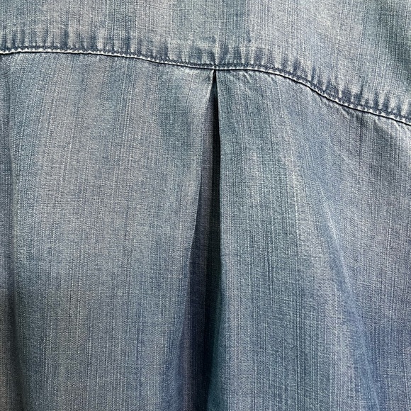 CLOTH & STONE chambray button down tie front, sz medium - Picture 7 of 11